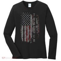 Traeger Family American Flag Women's Long Sleeve Shirt thumb 0