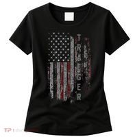 Traeger Family American Flag Women's T-Shirt thumb 0