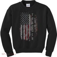 Traeger Family American Flag Kids Sweatshirt thumb 0