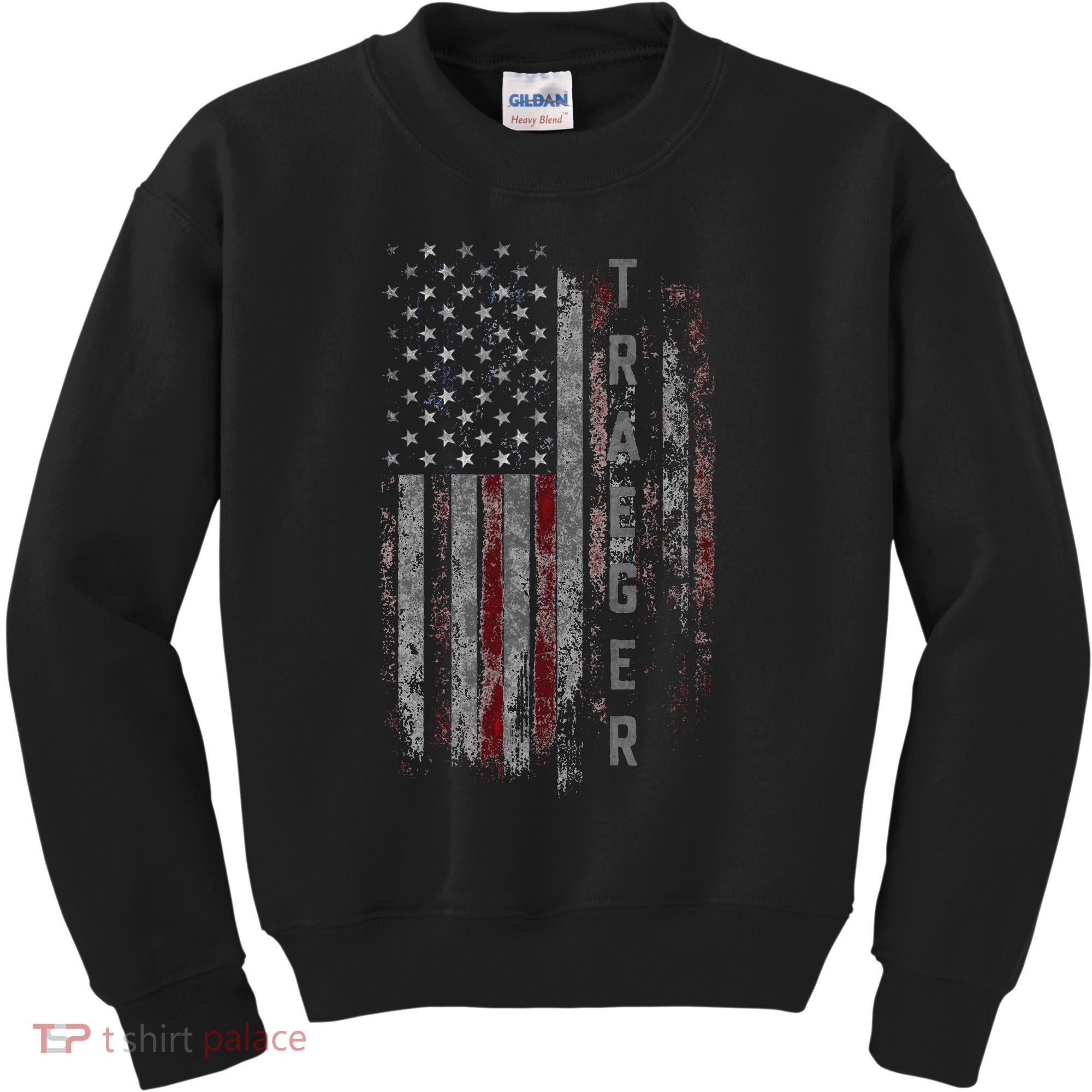 Traeger Family American Flag Kids Sweatshirt