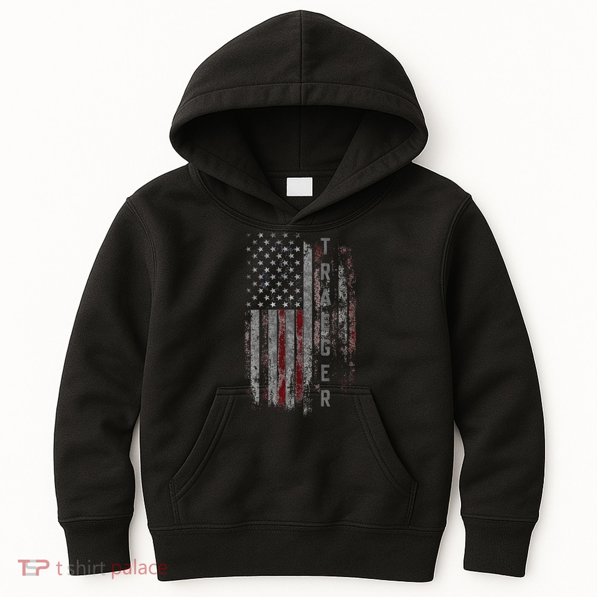Traeger Family American Flag Kids Hoodie