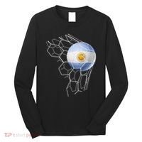 Team Fan Argentine Flag Patriotic Argentina Soccer Long Sleeve Shirt thumb 0