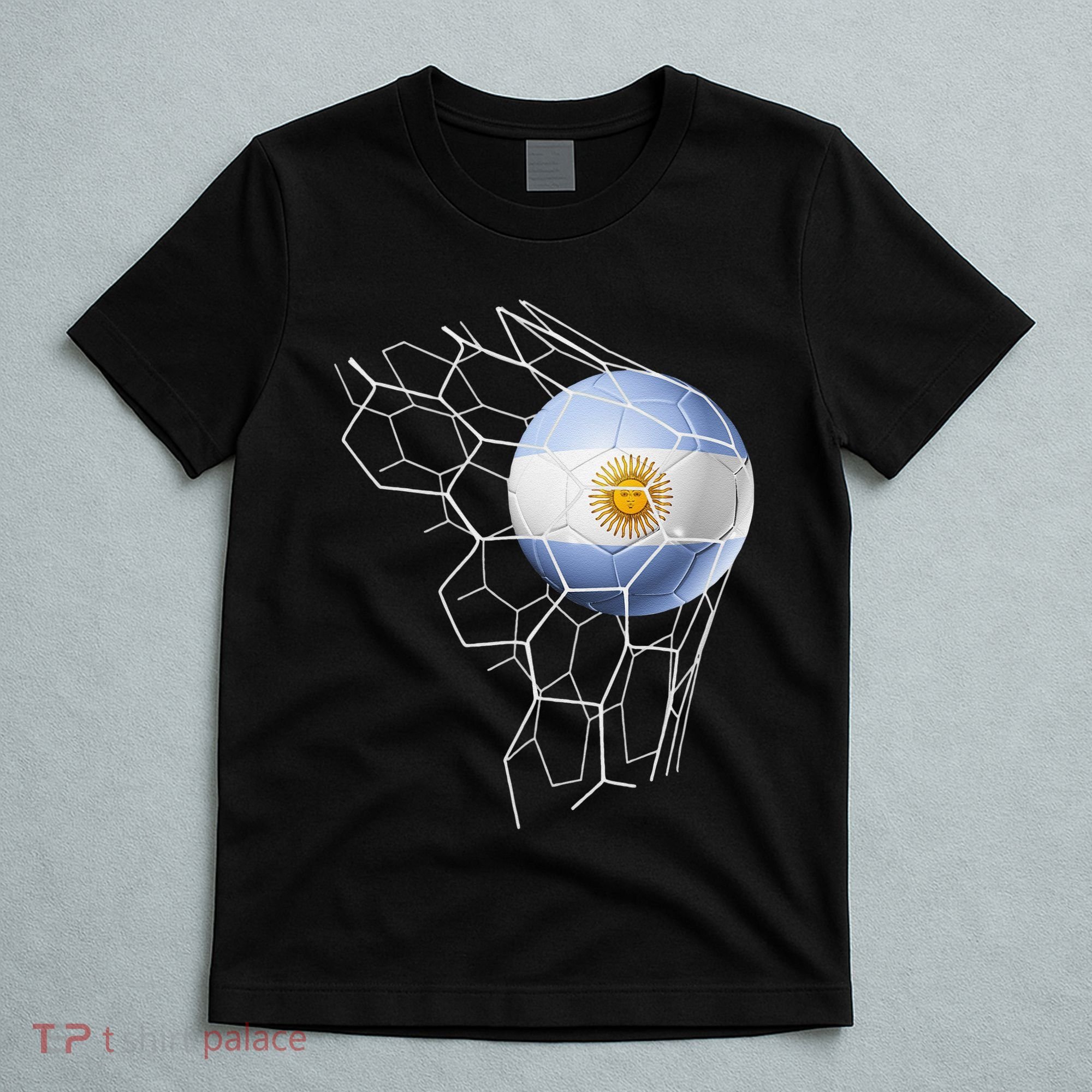 Team Fan Argentine Flag Patriotic Argentina Soccer T-Shirt