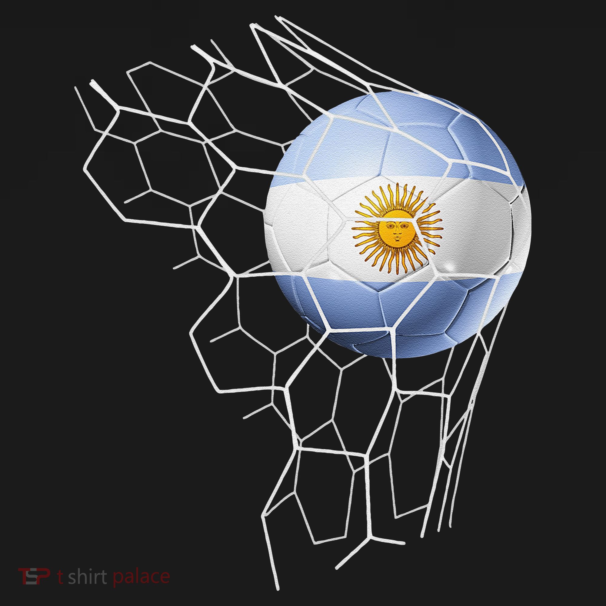 Team Fan Argentine Flag Patriotic Argentina Soccer T-Shirt
