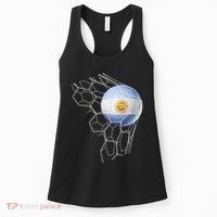 Team Fan Argentine Flag Patriotic Argentina Soccer Women's Tank Top thumb 0