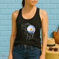 Team Fan Argentine Flag Patriotic Argentina Soccer Women's Tank Top thumb 2