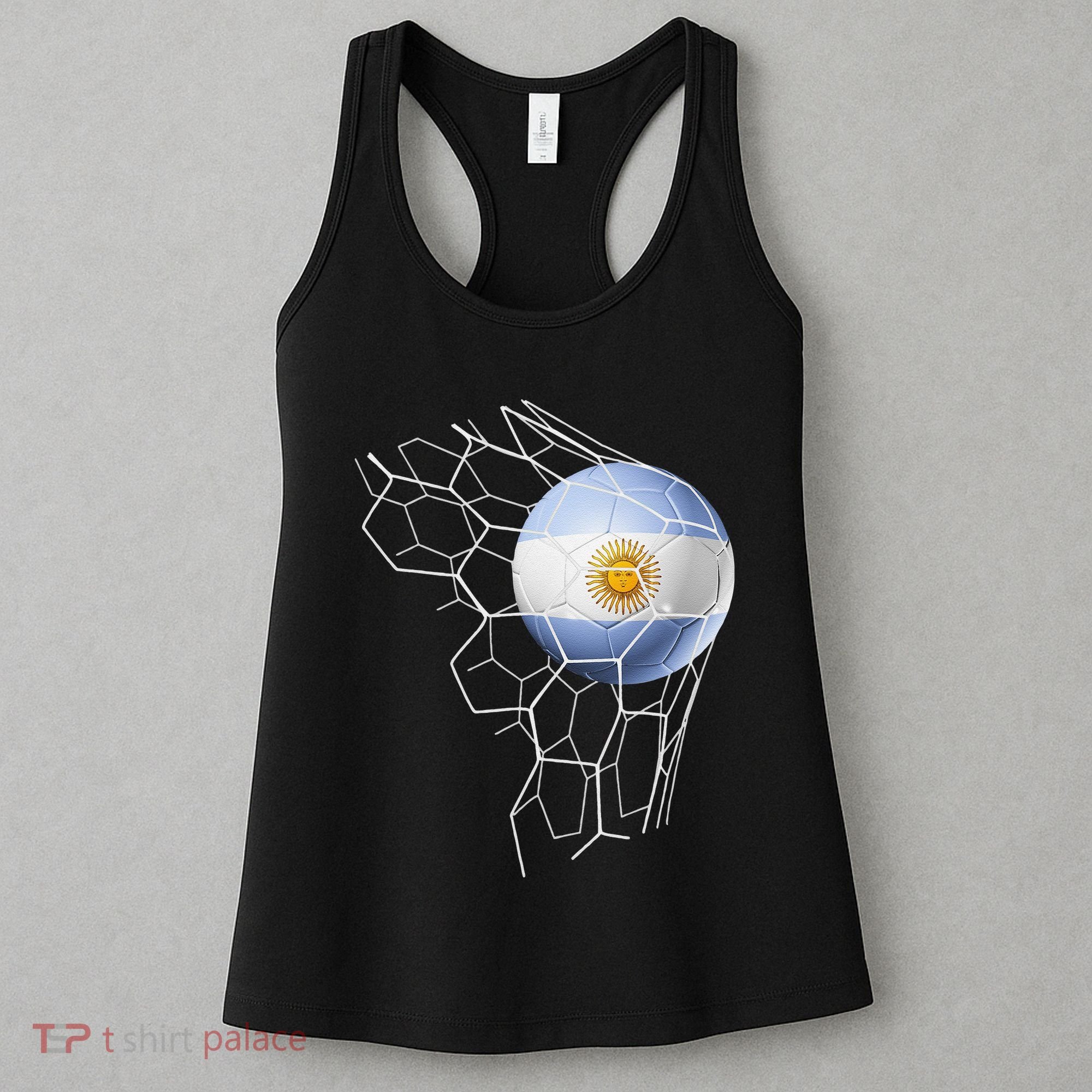 Team Fan Argentine Flag Patriotic Argentina Soccer Women's Tank Top