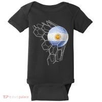 Team Fan Argentine Flag Patriotic Argentina Soccer Baby Bodysuit thumb 0