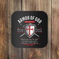The Full Armor Of God Ephesians 617 Coaster thumb 0