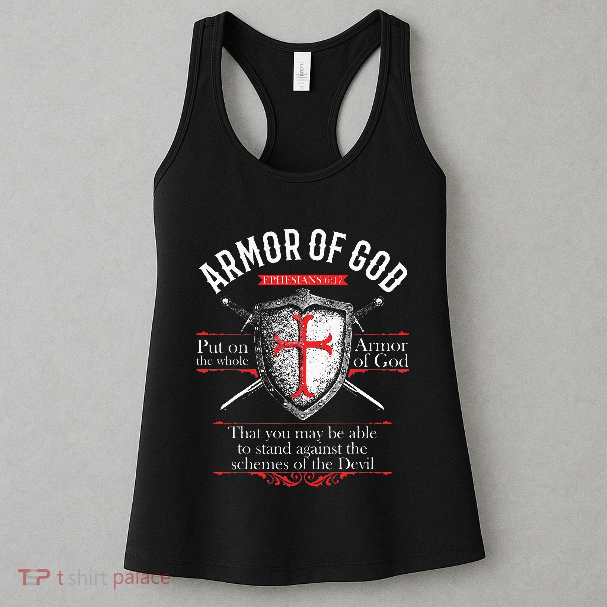 The Full Armor Of God Ephesians 617 Women's Tank Top