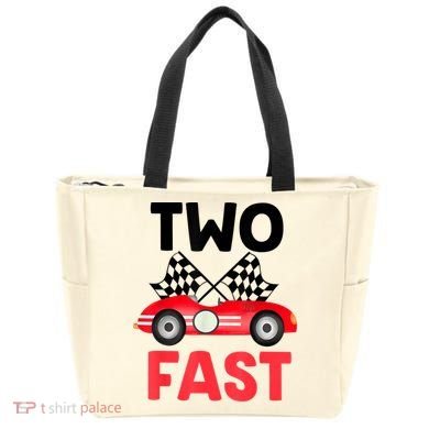 Two Fast Birthday Shirt 2 Fast 2 Curious Decorations 2nd Tote Bag