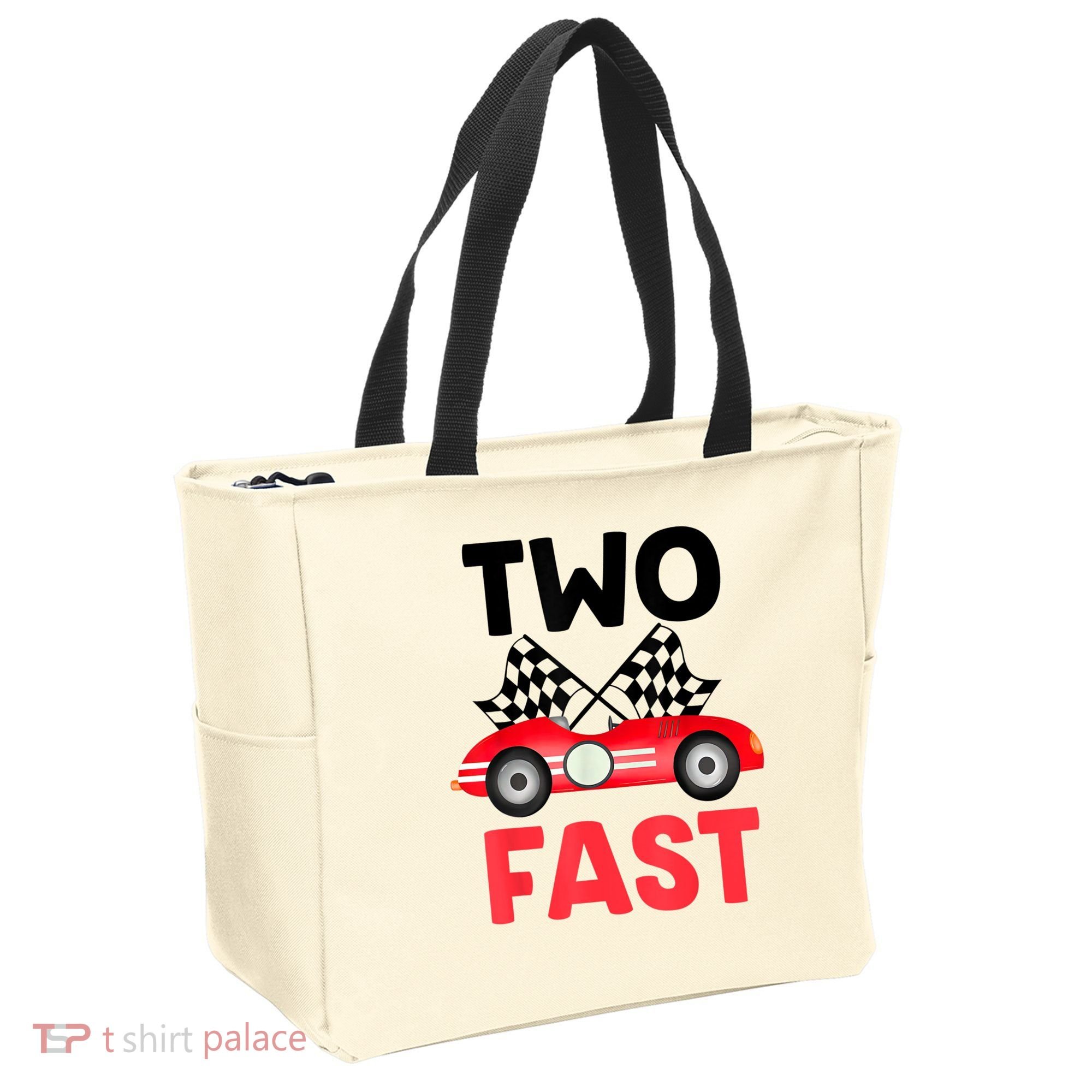 Two Fast Birthday Shirt 2 Fast 2 Curious Decorations 2nd Tote Bag