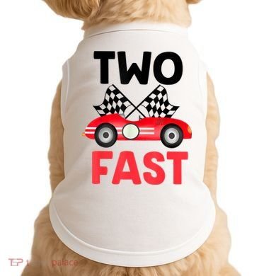 Two Fast Birthday Shirt 2 Fast 2 Curious Decorations 2nd Doggie Tank