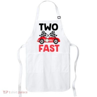 Two Fast Birthday Shirt 2 Fast 2 Curious Decorations 2nd Apron