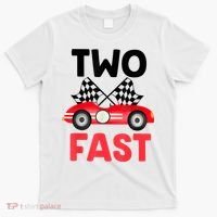 Two Fast Birthday Shirt 2 Fast 2 Curious Decorations 2nd T-Shirt thumb 0