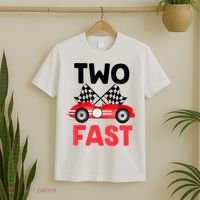 Two Fast Birthday Shirt 2 Fast 2 Curious Decorations 2nd T-Shirt thumb 2