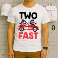 Two Fast Birthday Shirt 2 Fast 2 Curious Decorations 2nd T-Shirt thumb 6