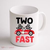 Two Fast Birthday Shirt 2 Fast 2 Curious Decorations 2nd Coffee Mug thumb 1