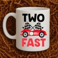 Two Fast Birthday Shirt 2 Fast 2 Curious Decorations 2nd Coffee Mug thumb 2