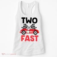 Two Fast Birthday Shirt 2 Fast 2 Curious Decorations 2nd Women's Tank Top thumb 0