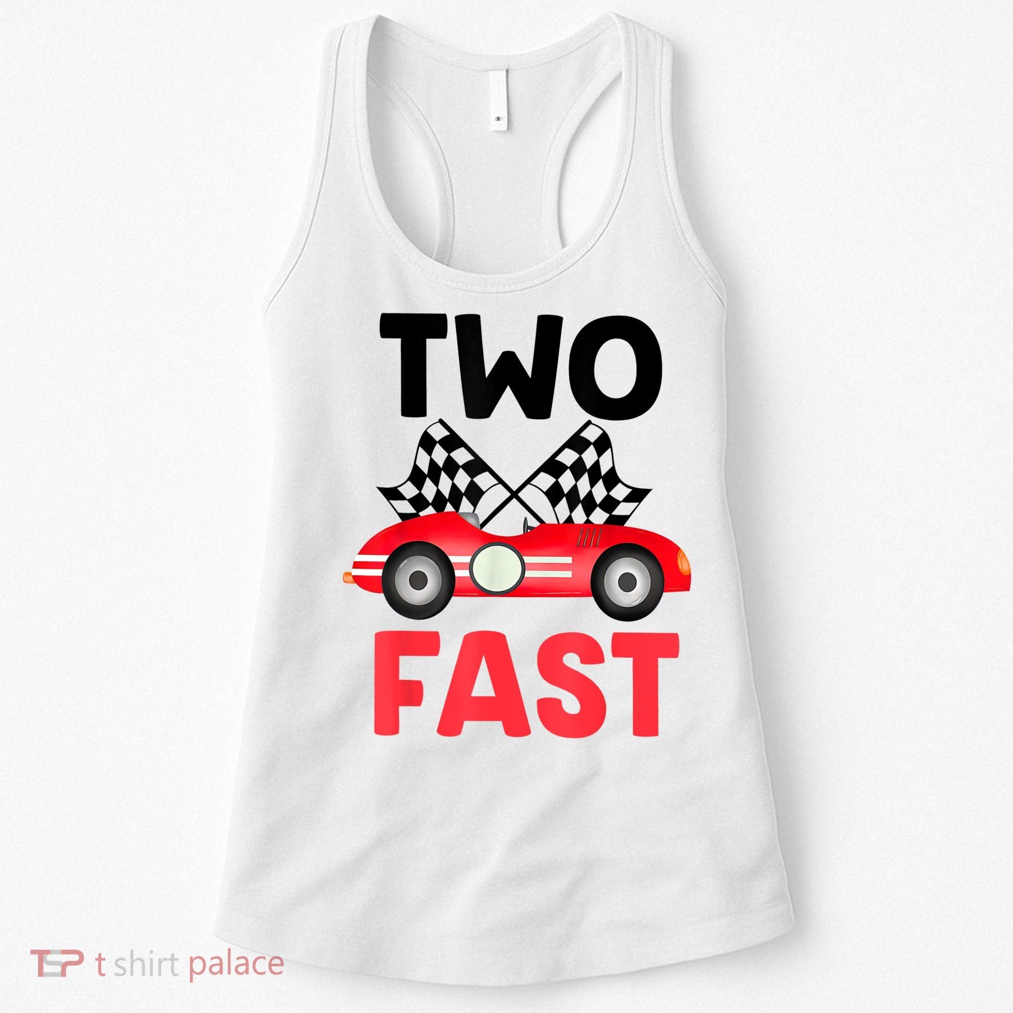 Two Fast Birthday Shirt 2 Fast 2 Curious Decorations 2nd Women's Tank Top
