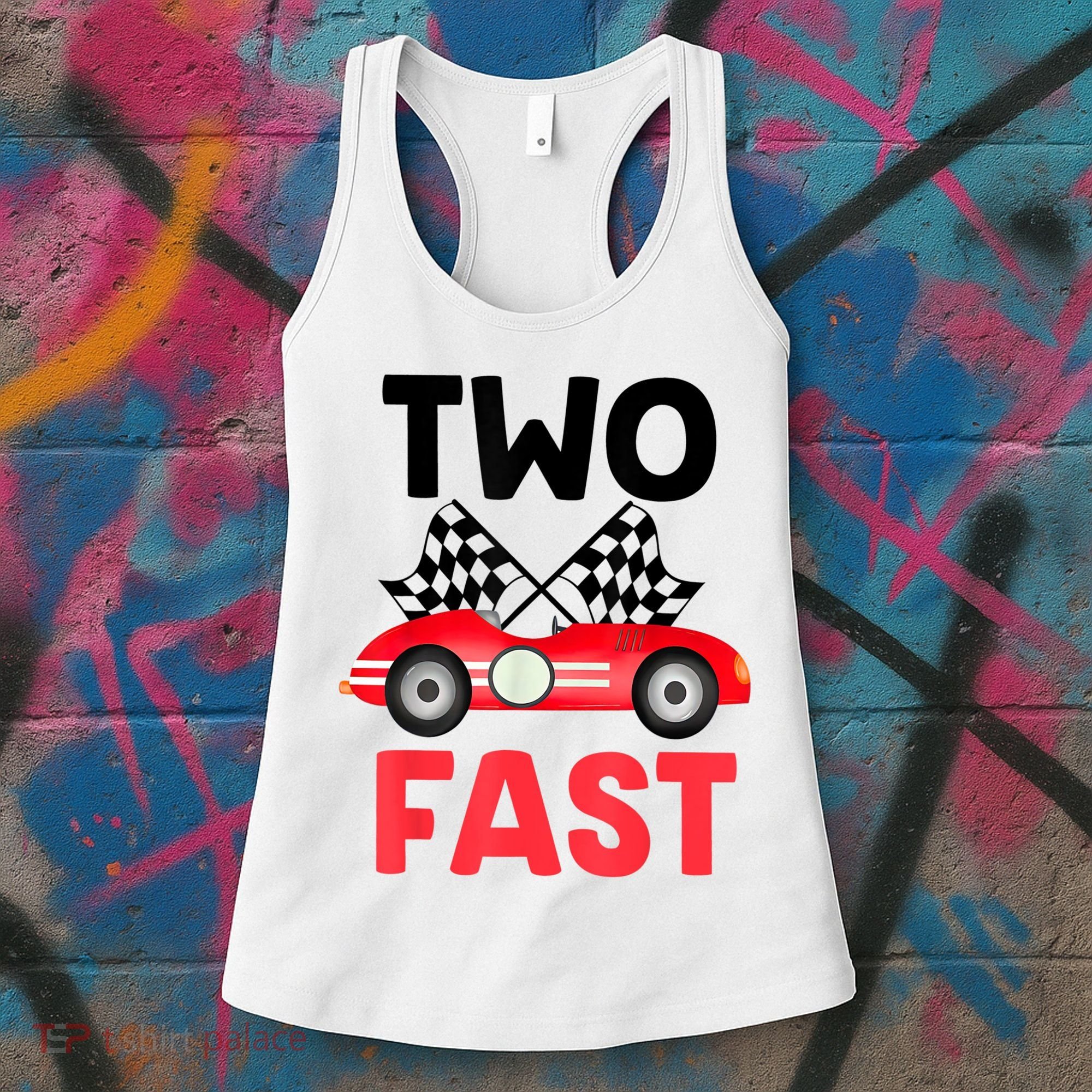 Two Fast Birthday Shirt 2 Fast 2 Curious Decorations 2nd Women's Tank Top