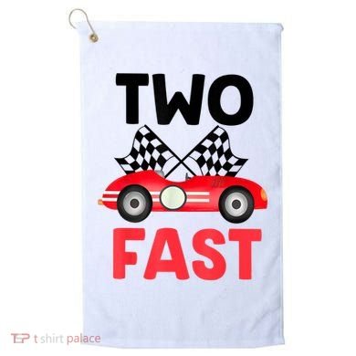 Two Fast Birthday Shirt 2 Fast 2 Curious Decorations 2nd Golf Towel