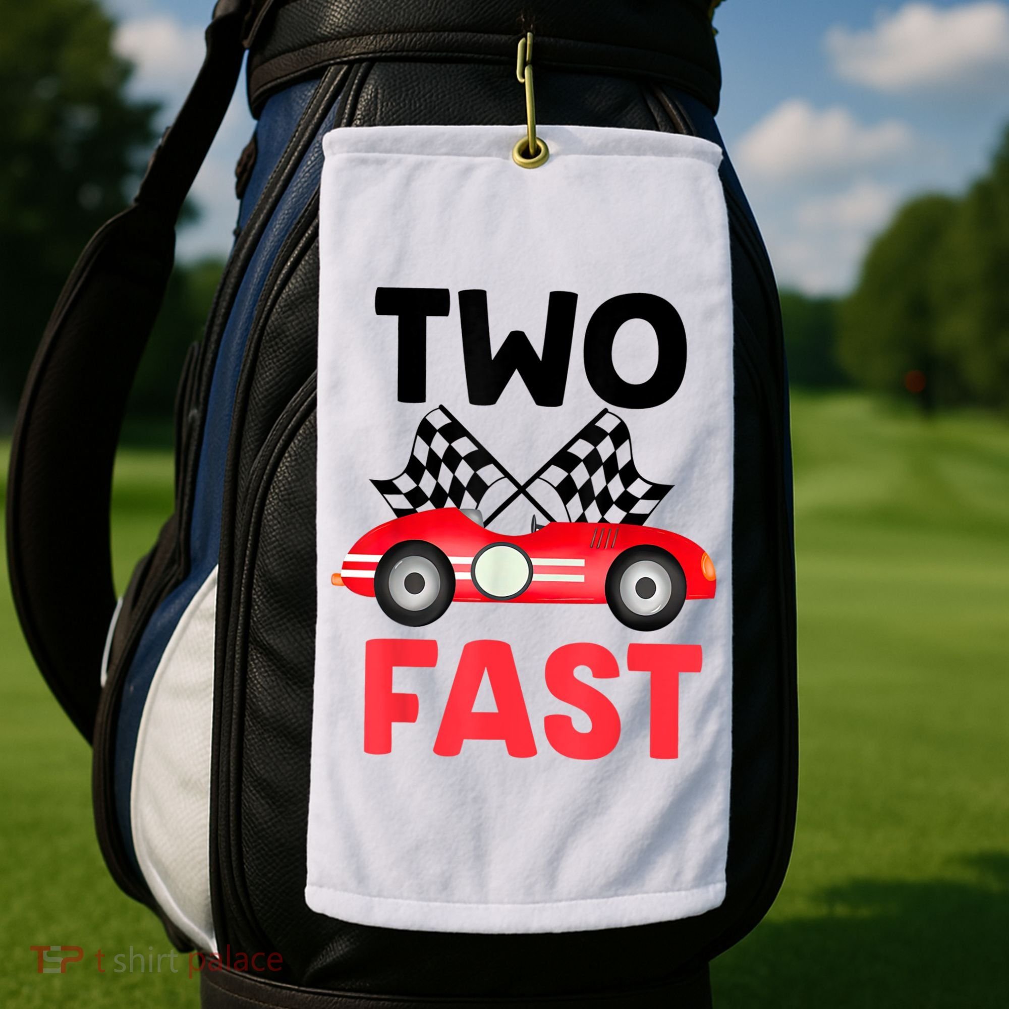 Two Fast Birthday Shirt 2 Fast 2 Curious Decorations 2nd Golf Towel