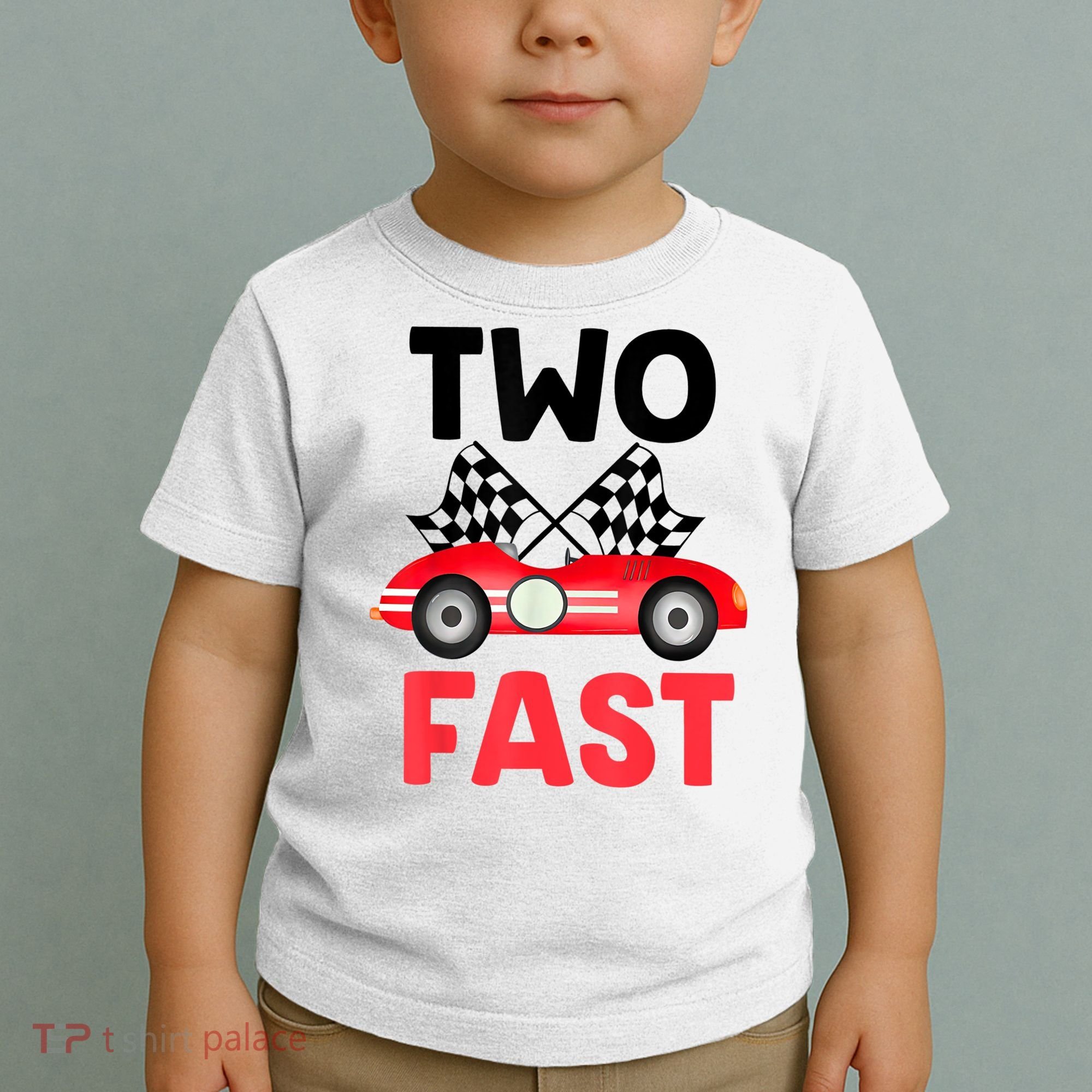 Two Fast Birthday Shirt 2 Fast 2 Curious Decorations 2nd Toddler T-Shirt