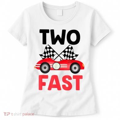 Two Fast Birthday Shirt 2 Fast 2 Curious Decorations 2nd Women's T-Shirt