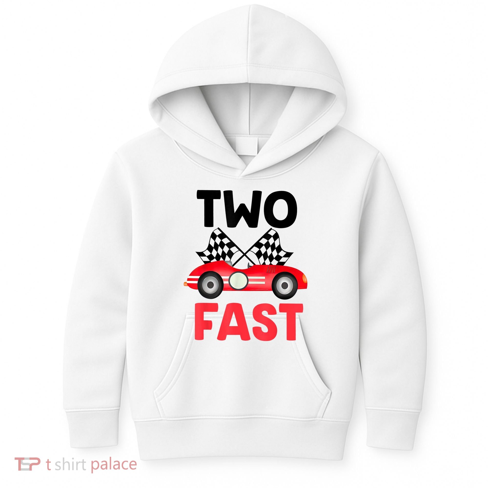 Two Fast Birthday Shirt 2 Fast 2 Curious Decorations 2nd Kids Hoodie