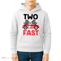 Two Fast Birthday Shirt 2 Fast 2 Curious Decorations 2nd Kids Hoodie thumb 4