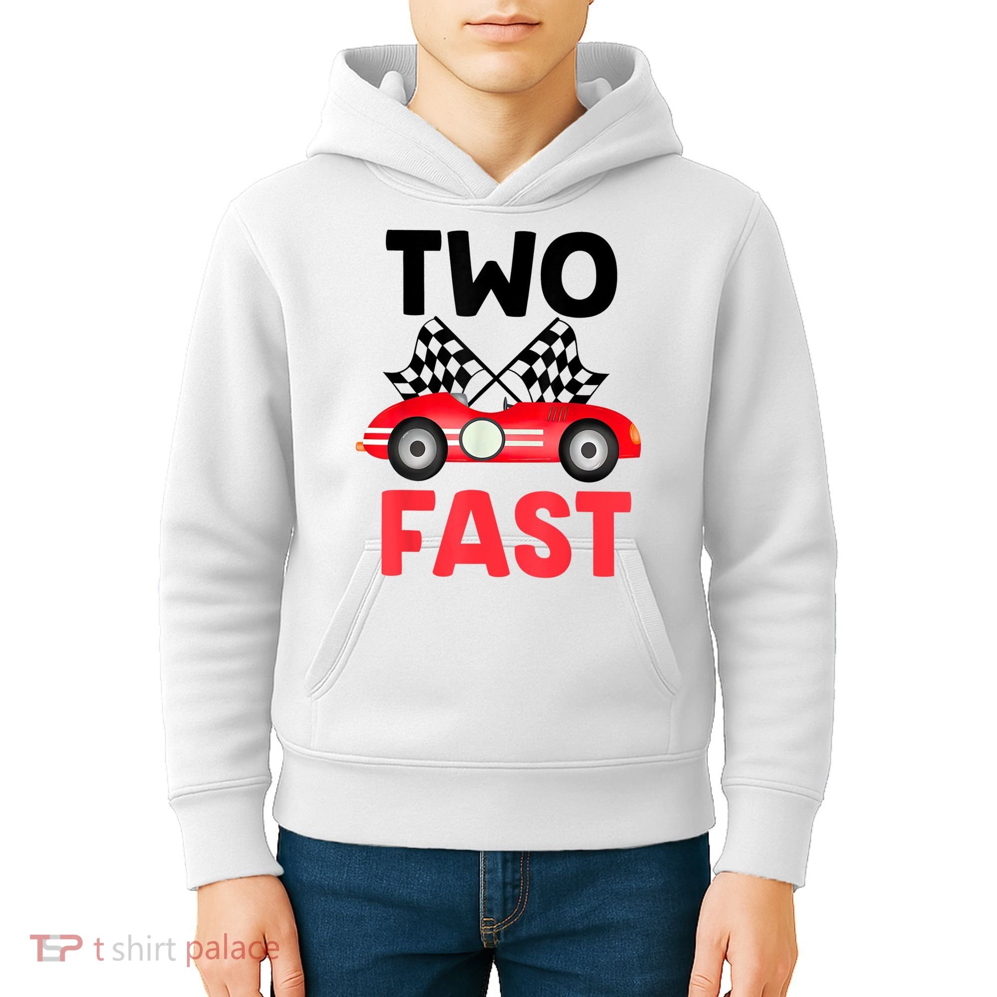 Two Fast Birthday Shirt 2 Fast 2 Curious Decorations 2nd Kids Hoodie