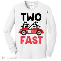 Two Fast Birthday Shirt 2 Fast 2 Curious Decorations 2nd Kids Long Sleeve Shirt thumb 0