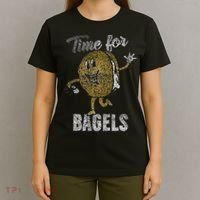 Time For Bagels Breakfast Food T-Shirt thumb 4