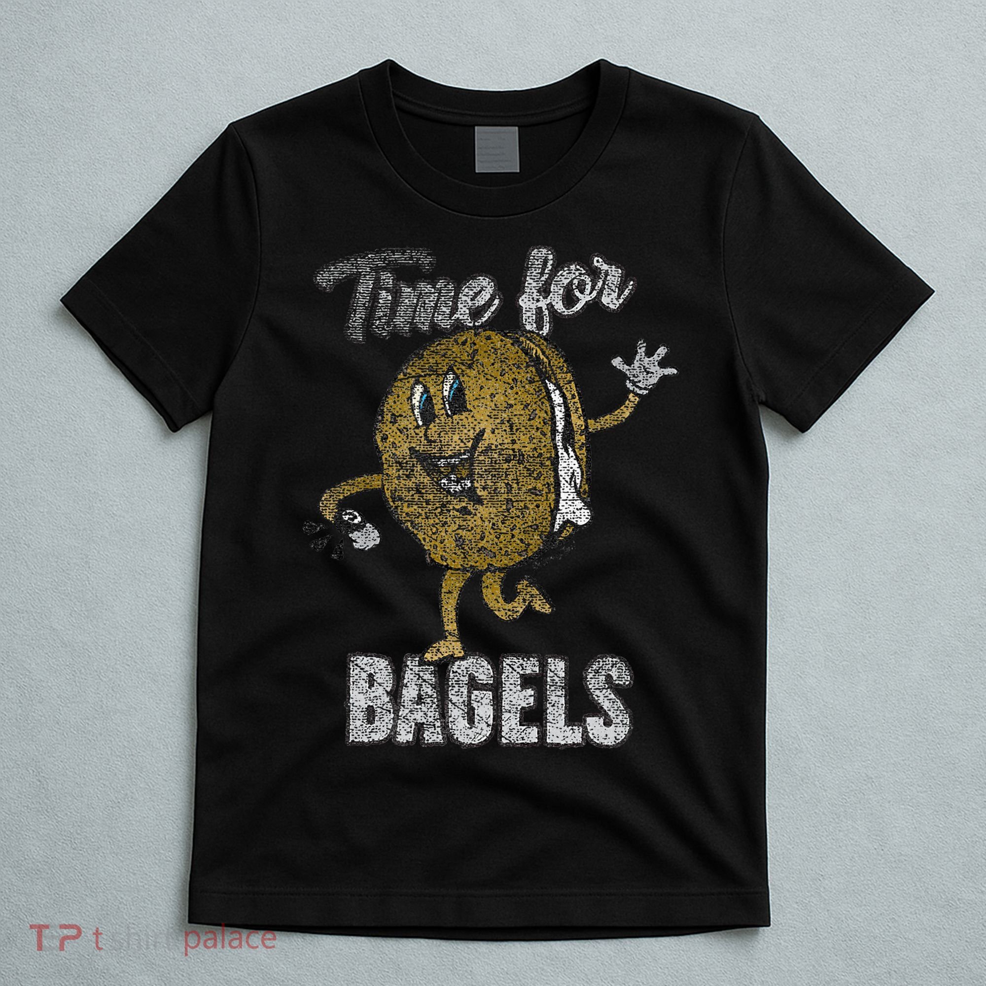 Time For Bagels Breakfast Food T-Shirt