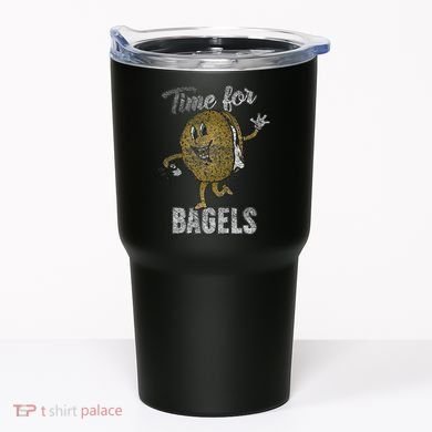 Time For Bagels Breakfast Food Tumbler