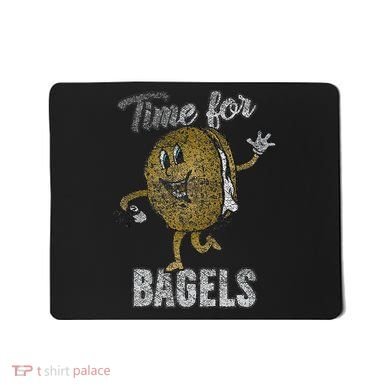 Time For Bagels Breakfast Food Mousepad