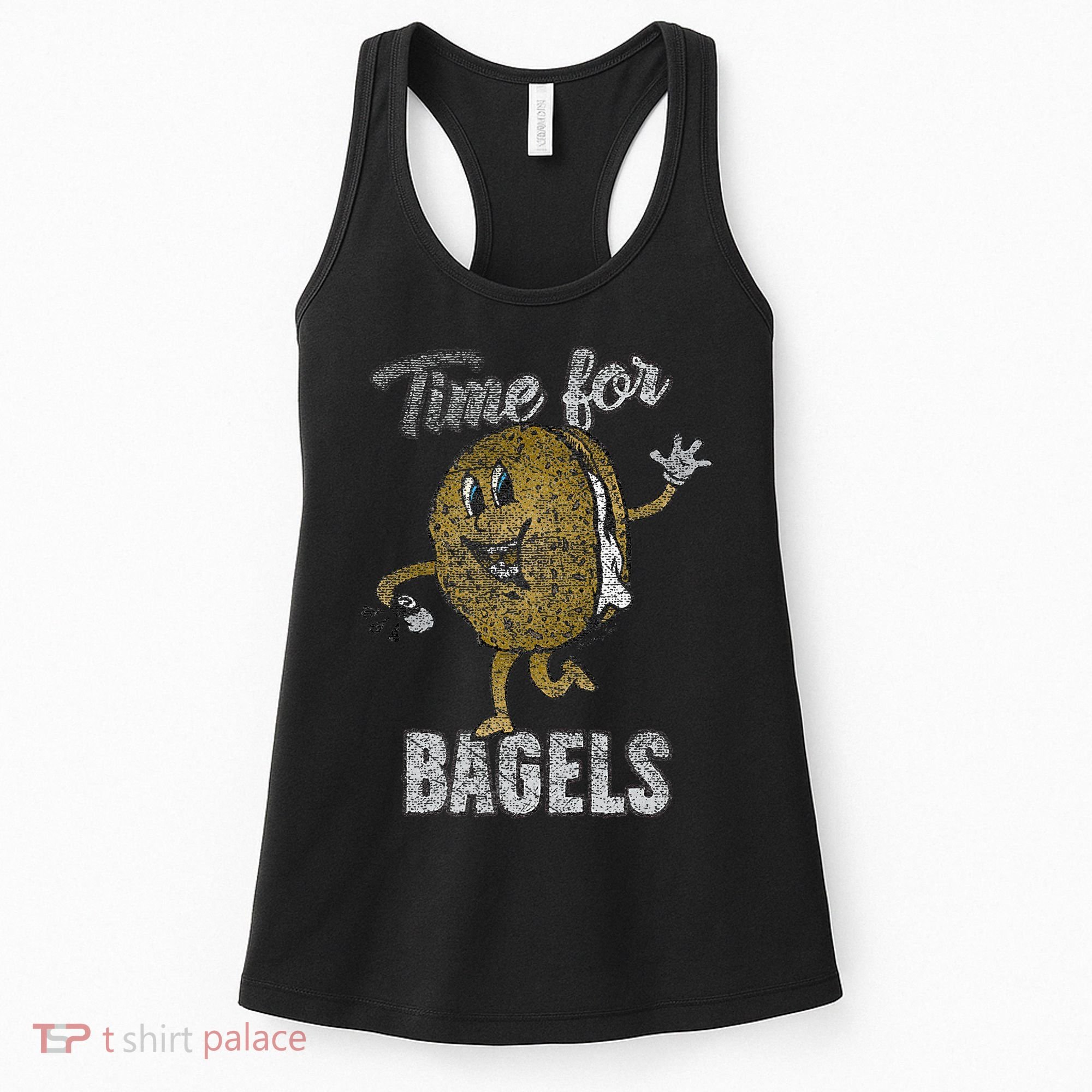 Time For Bagels Breakfast Food Women's Tank Top