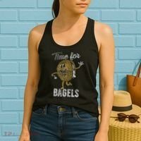 Time For Bagels Breakfast Food Women's Tank Top thumb 2