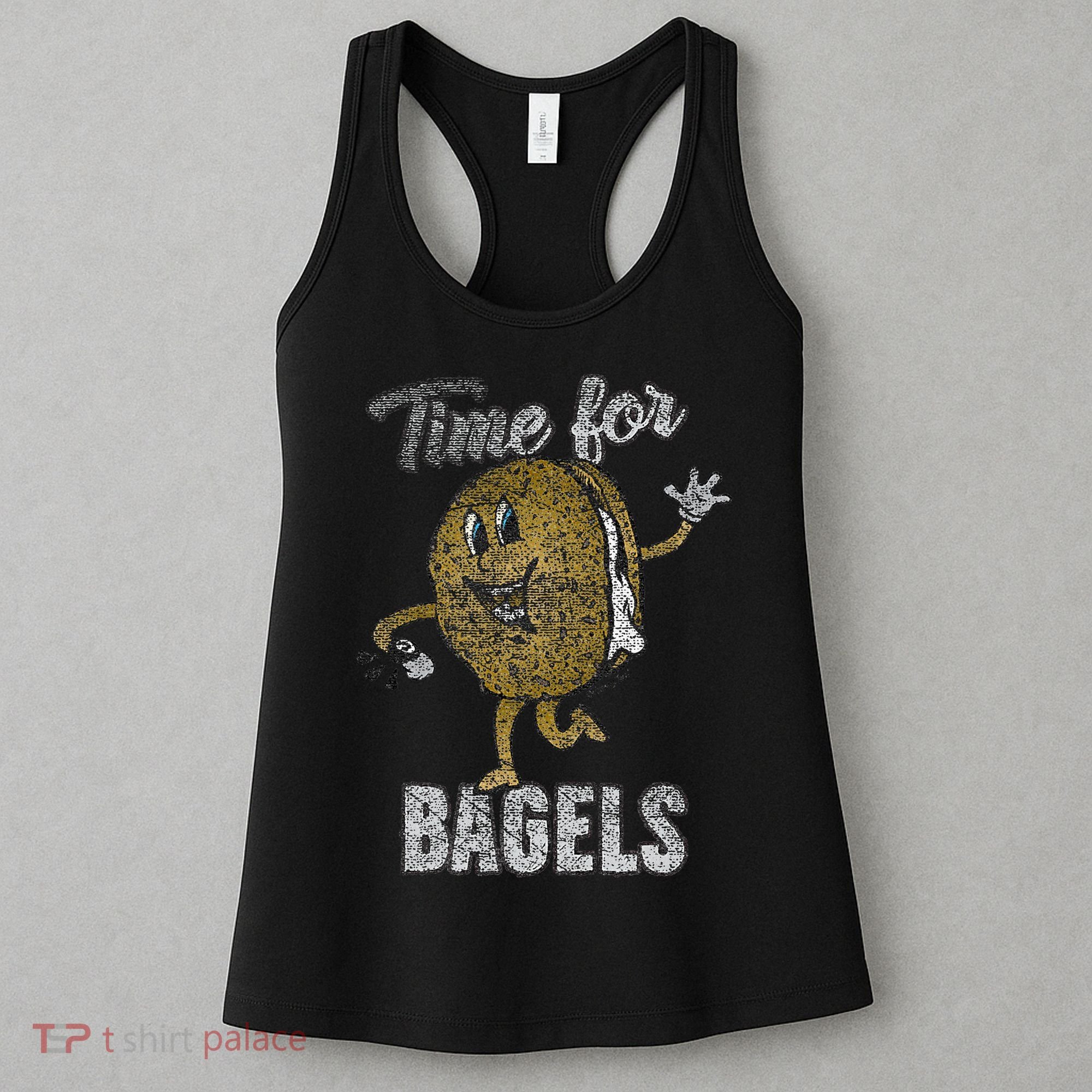 Time For Bagels Breakfast Food Women's Tank Top