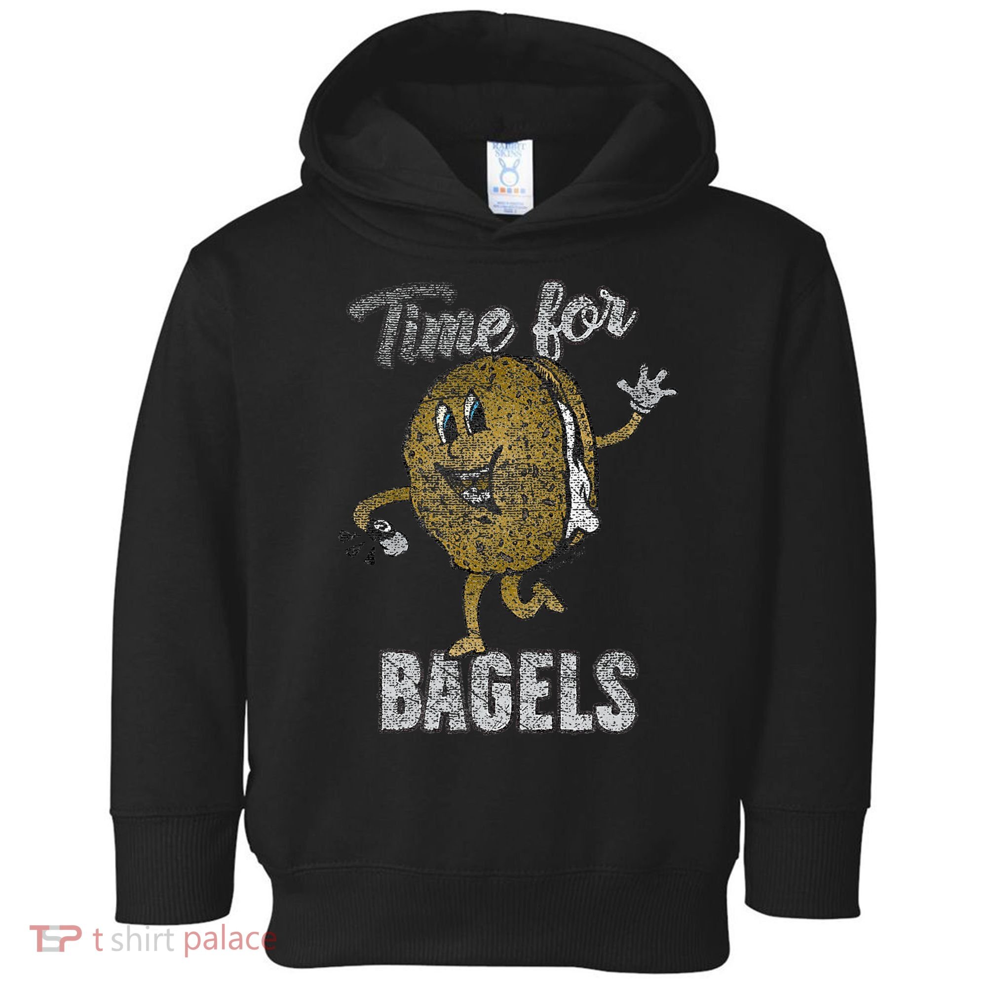 Time For Bagels Breakfast Food Toddler Hoodie