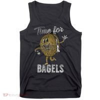 Time For Bagels Breakfast Food Tank Top thumb 0