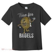 Time For Bagels Breakfast Food Toddler T-Shirt thumb 0
