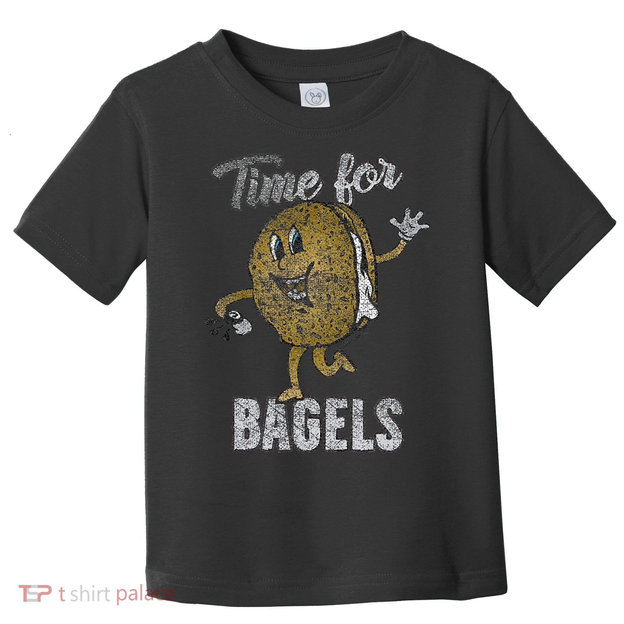 Time For Bagels Breakfast Food Toddler T-Shirt
