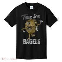 Time For Bagels Breakfast Food Kids T-Shirt thumb 0