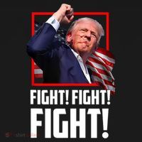 Trump Face Blood Fight Fight Fight Shot Assassination Attempt 2024 Women's Hoodie thumb 2