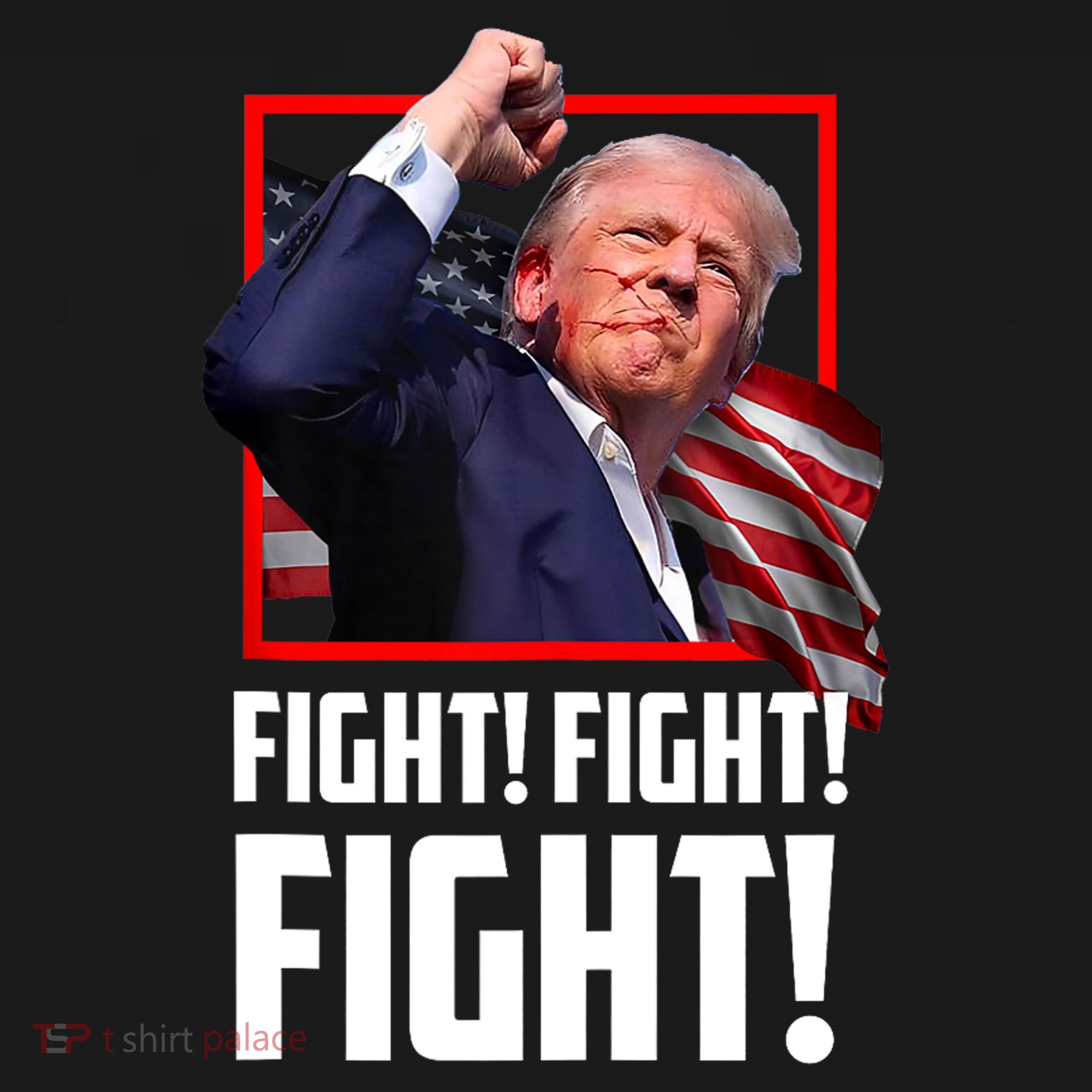 Trump Face Blood Fight Fight Fight Shot Assassination Attempt 2024 Women's Hoodie