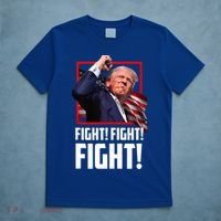 Trump Face Blood Fight Fight Fight Shot Assassination Attempt 2024 T-Shirt thumb 5