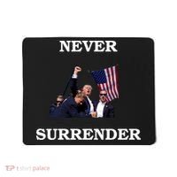 Trump Fist Bump In Air Never Surrender 2024 Mousepad thumb 0